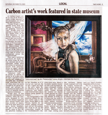 Carbon Artist Work Featured In State Museum