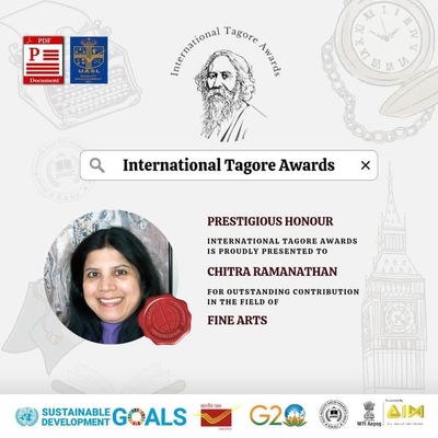 Indian American Artist Chitra Ramanathan Receives International Award 2024
