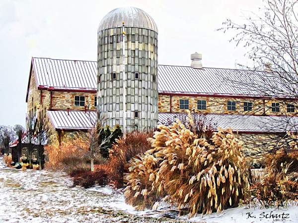 Barns in Winter