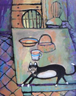 Domestic Cat Paintings