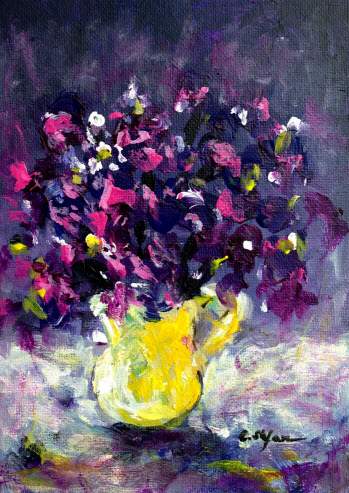 Painting - Vase with Flowers