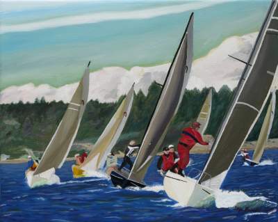 Sailboat racing Sailboat racing