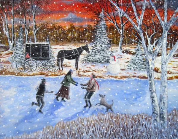 Winter Paintings And Photographs