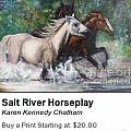 Horses And Water Paintings And Drawings