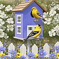 Songbirds and Flowers - Paintings Only