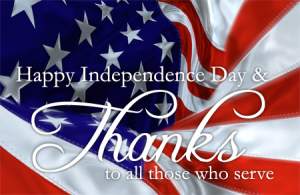 Happy Independence Day---no Class