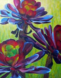 Solo Floral Painting Exhibit At Wente Vineyards 