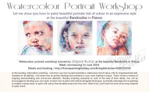 Watercolour Portrait Workshop In France