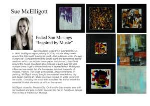 Inspired By Music Art Exhibition Works by Sue McElligott