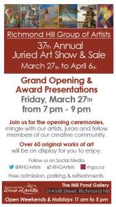 Richmond Hill Group Of Artists Annual Juried Art...