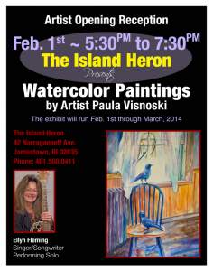Paula Visnoski Watercolor Art Exhibition Opening...