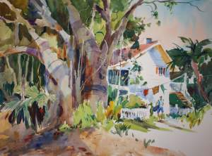 Outdoor Watercolor Workshop Naples Florida  February 11-15