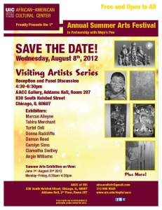 Uic Aacc - 1st Annual Summer Arts Festival