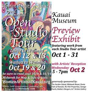 Women Artists Of Kauai Preview Exhibit At Kauai...