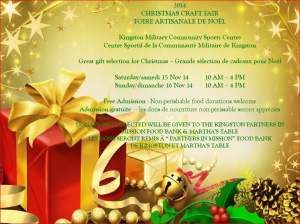 Christmas Craft Fair 15-16 November 2014
