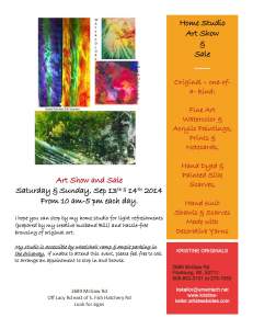 September Art Show And Sale
