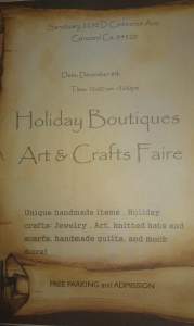 Holiday Boutiques Art and Crafts Faire