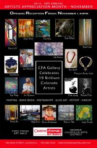 3rd Annual November Artists Appreciation Month