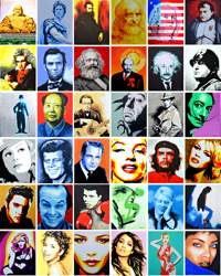 Personal Art Exhibition Portraits Of Celebrities...