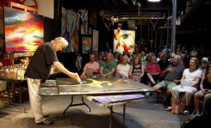 Live Painting Performance At Clingman Ave Studio