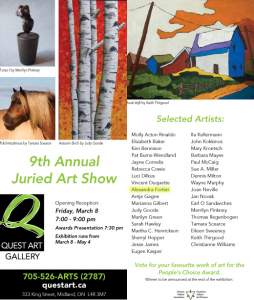 Quest Art Gallery 9th Annual Juried Show
