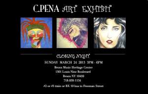CPena Art Exhibit Closing Night