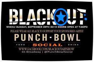 Blackout Art Show At Punch Bowl Social 