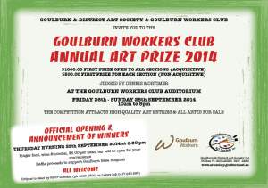 The Goulburn Workers Club Annual Art Prize 2014  