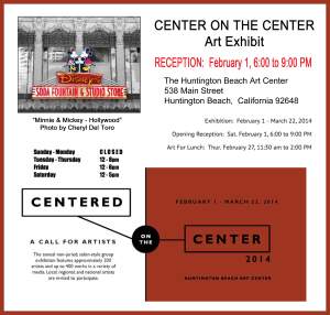 Center On The Center          Art Reception Feb 1...