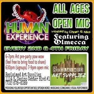 Human Experience All Ages Open Mic
