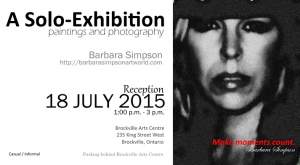 A Solo-Exhibition An exhibition of paintings and photographs by Barbara Simpson