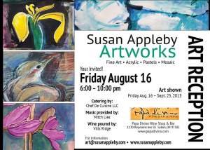 Susan Appleby Artshow Reception