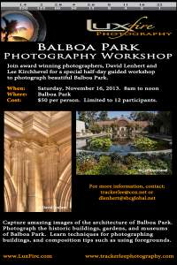 Balboa Park Photography Workshop