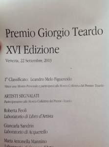 Premio Giorgio Teardo  Xvi Edizione