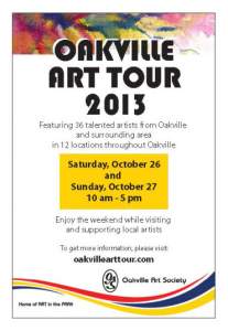 Oakville Art Tour