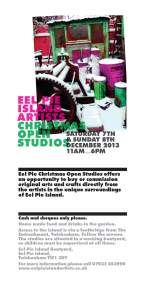 Eel Pie Island Open Studio Exhibition 7 - 8 December 2013