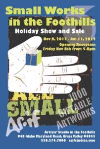 6th Annual Small Works in the Foothills Holiday Show