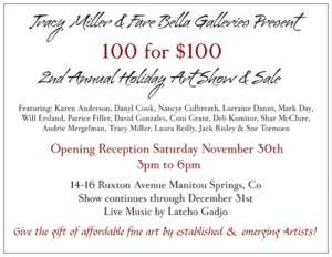 100 For 100 Holiday Art Show And Sale
