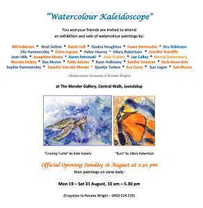 Watercolour Kaleidoscope Exhibition