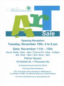 Art Sale By Garden State Watercolor Society At...