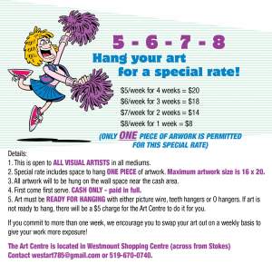 5 6 7 8 Hang Your Art For A Special Rate