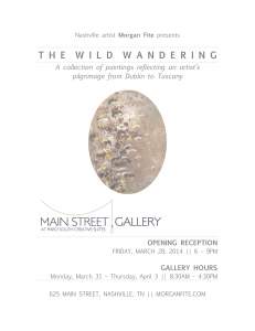 THE WILD WANDERING A collection of paintings reflecting an artist