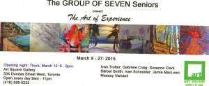 The Group Of Seven Seniors Presenting The Art Of...