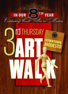 Downtown Modesto Third Thursday Art Walk at Mistlin Gallery Central California Art Assoication