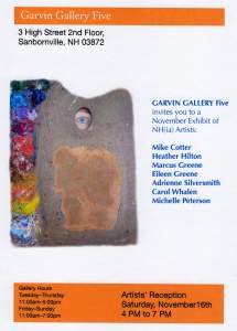 Garvin Gallery Five November Exhibit