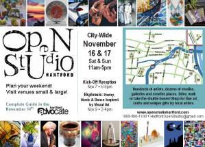 Open Studio Hartford Artists in Real Time Event in Hartford CT