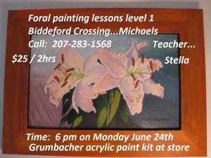Floral Painting Class 1