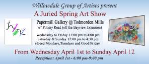 Willowdale Group Of Artists Juried Art Show 