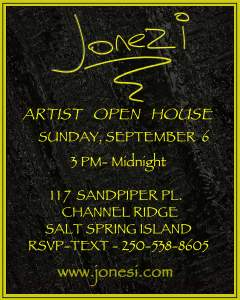 Jonezi S Art Party Open House Salt Spring Island...
