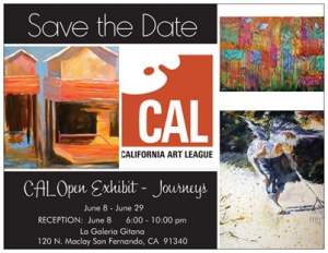 Journeys - a juried Exhibition hosted by  The California Art League